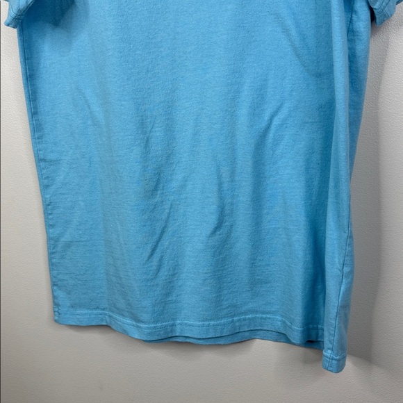 Patagonia Recycled Fabrics Men's Medium Regular Fit Sky Blue Short Sleeve Tee - Picture 3 of 6